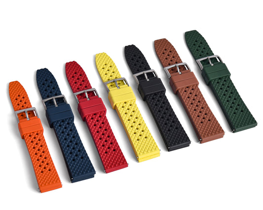 20mm 22mm FKM Rubber Watch Strap Waterproof Bands Quick Release