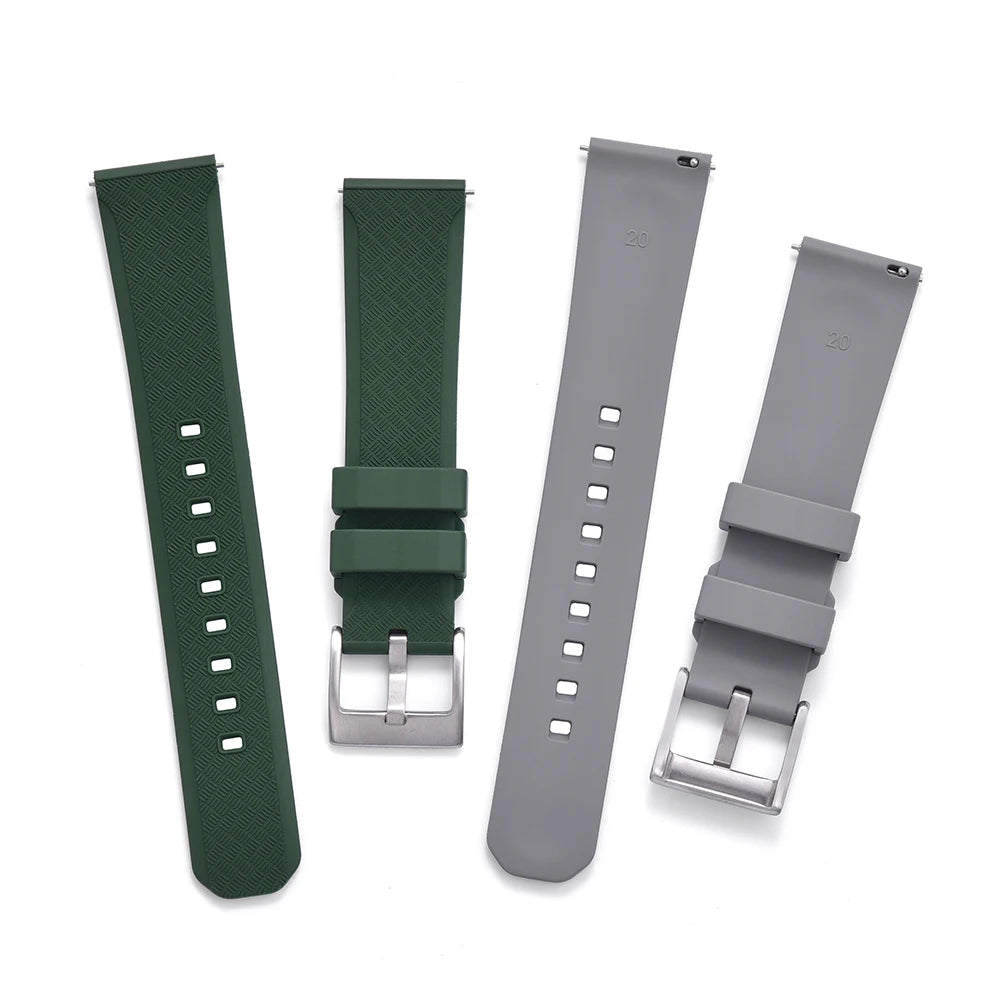 20mm 22mm Waterproof Watch Bands Quick Release Diver Replacement Watch Strap