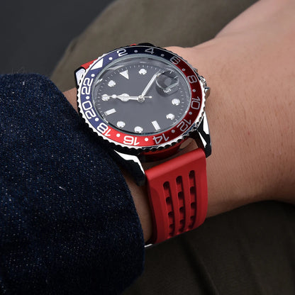 Quick Release Rubber Watch Strap 20mm 22mm Premium FKM Rubber Watch Band for tudor rolex