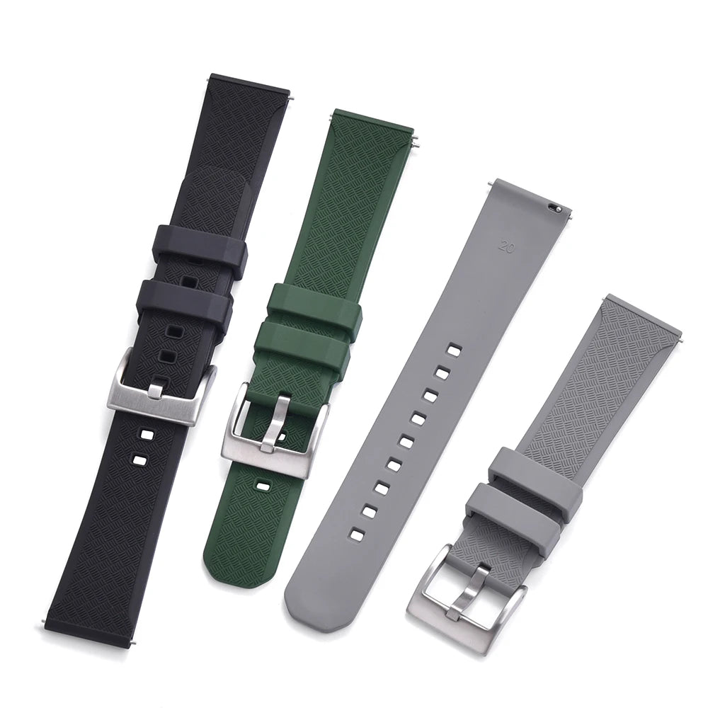 20mm 22mm Waterproof Watch Bands Quick Release Diver Replacement Watch Strap