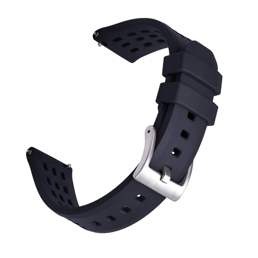 Quick Release Rubber Watch Strap 20mm 22mm Premium FKM Rubber Watch Band for tudor rolex
