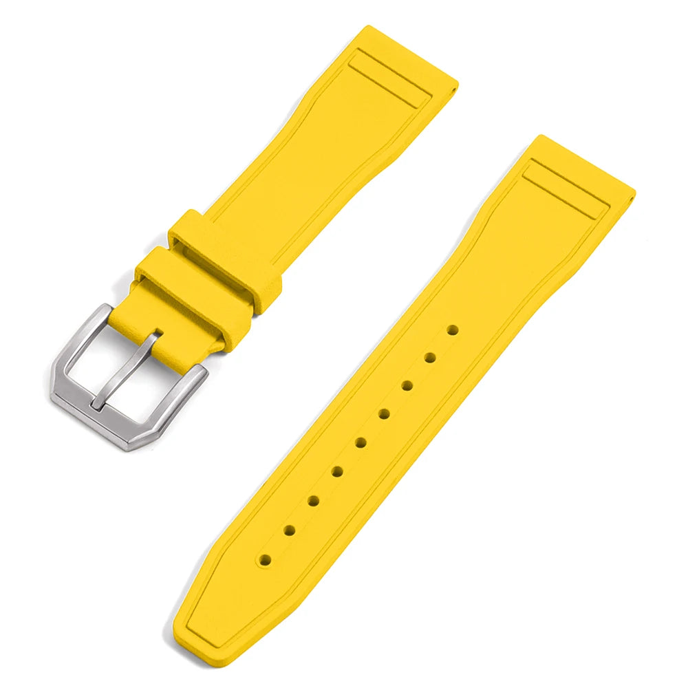 20/21/22mm Waterproof Soft Quick Release FKM Smartwatch Watch Strap/Band Diving Fluororubber for iwc