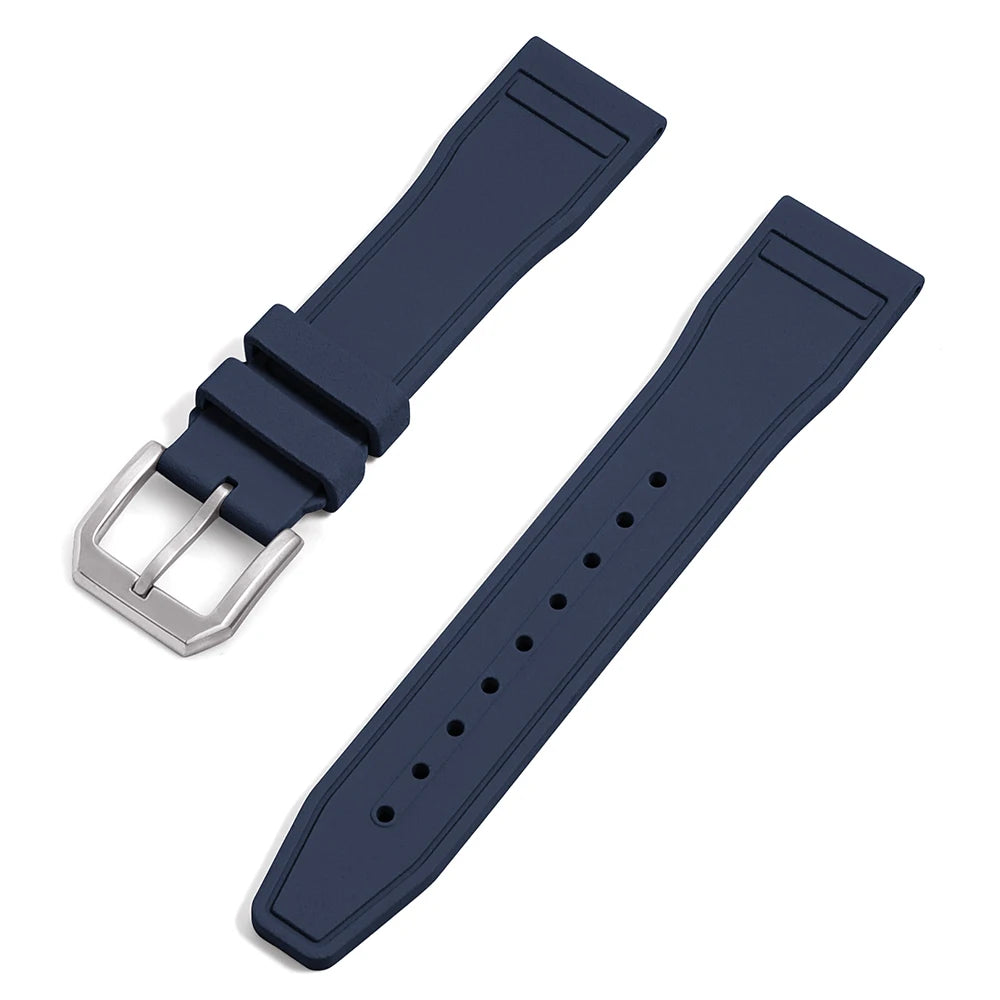 20/21/22mm Waterproof Soft Quick Release FKM Smartwatch Watch Strap/Band Diving Fluororubber for iwc