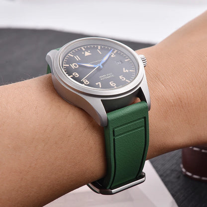 20/21/22mm Waterproof Soft Quick Release FKM Smartwatch Watch Strap/Band Diving Fluororubber for iwc