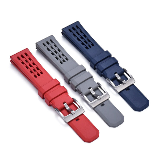 Quick Release Rubber Watch Strap 20mm 22mm Premium FKM Rubber Watch Band for tudor rolex