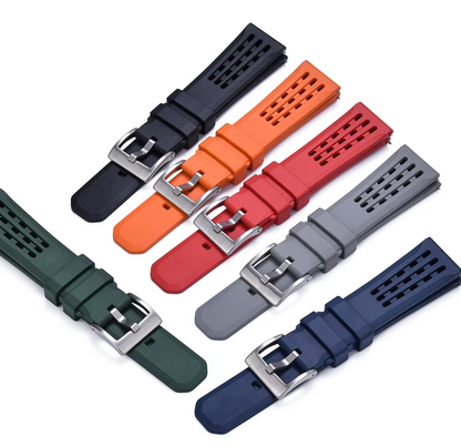 Quick Release Rubber Watch Strap 20mm 22mm Premium FKM Rubber Watch Band for tudor rolex